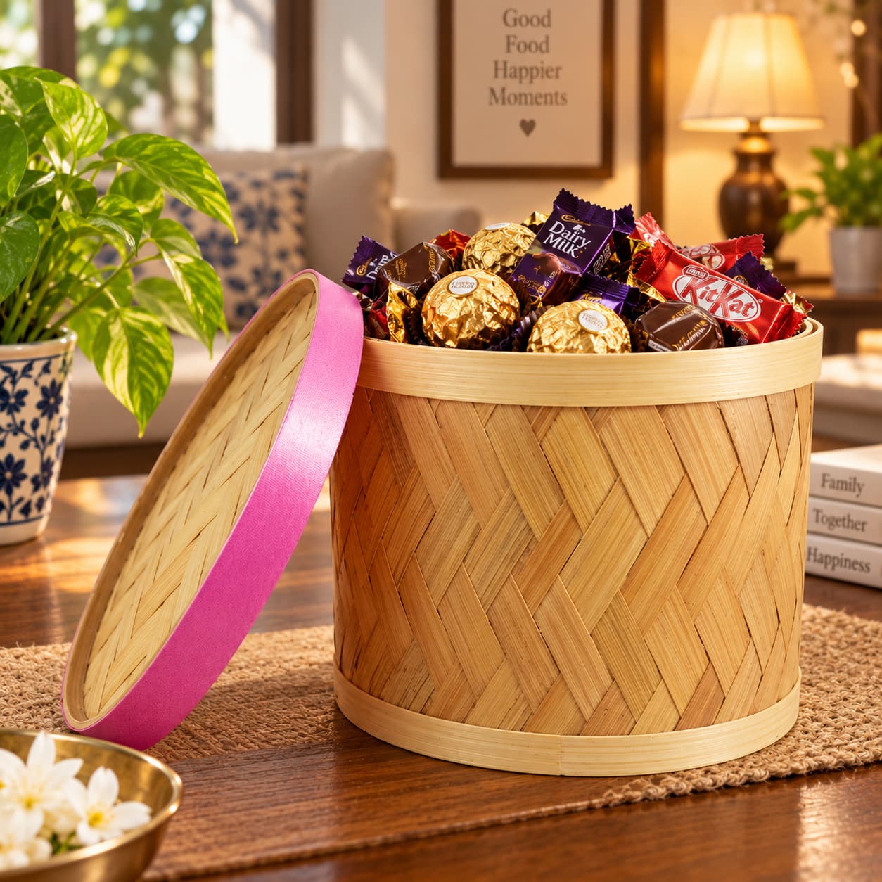 Box with chocolates