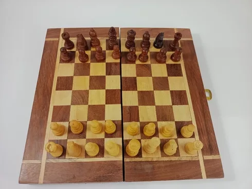 Wooden Chess Board 14 inches